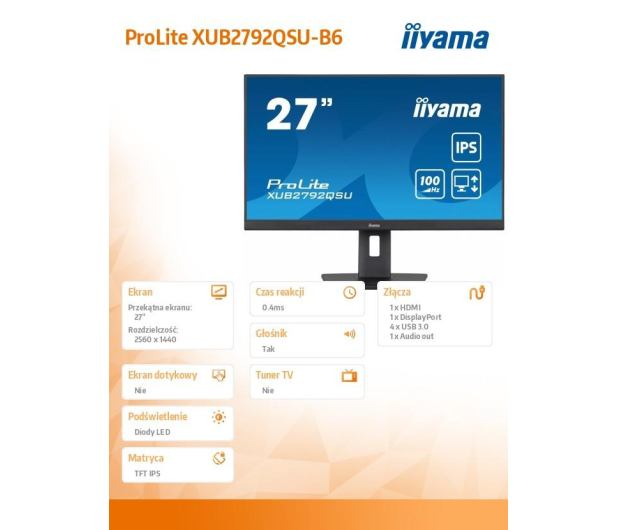 iiyama ProLite XUB2792QSU-B6 - 1193581 - zdjęcie 14